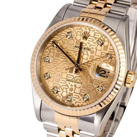 rolex datejust jubilee champagne